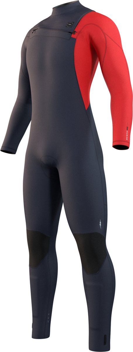 Mystic Marshall Fullsuit 4/3mm - 2023 - Navy / Red - L