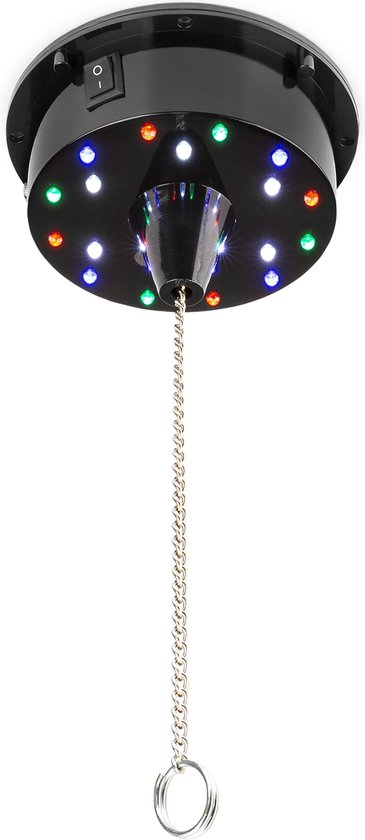 Fuzzix MB30ML Discobal 30 cm - met motor op batterijen en RGBW LED's | bol