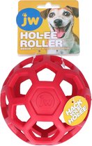 JW HOL-EE ROLLER – Hondenspeeltje - Hondenspeelgoed - Hondenbal - M - Ø 11.5 cm - Natuurrubber - Rood
