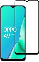 Smartphonica Oppo A9 2020 full cover tempered glass screenprotector van gehard glas met afgeronde hoeken geschikt voor OPPO A9 (2020)