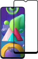 Smartphonica Samsung Galaxy M21 full cover tempered glass screenprotector van gehard glas met afgeronde hoeken geschikt voor Samsung Galaxy M21