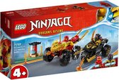 LEGO NINJAGO Kai et Ras' Duel entre la voiture et le Jouets de moto - 71789
