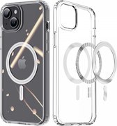 Geschikt voor Dux Ducis Apple iPhone 15 Plus Hoesje Geschikt voor Mag Back Cover - Transparant