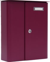 Rottner Brievenbus Splashy Bordeaux Rood|35,7x29,5x10cm|