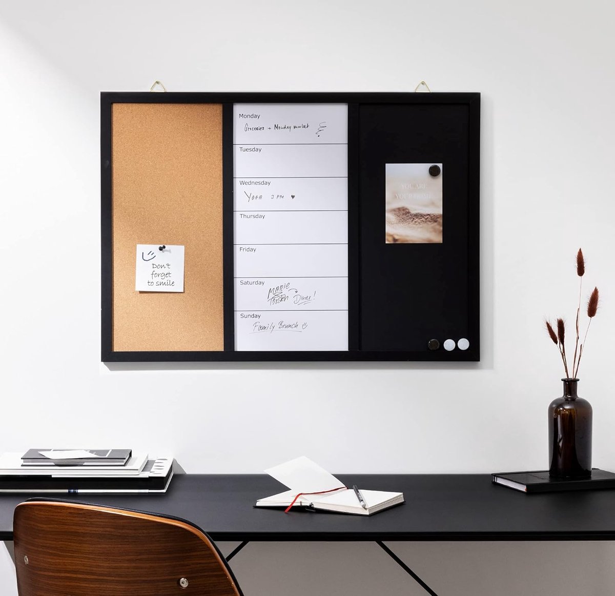 Tableau D'Affichage Rond En Liège 14cm - Tableau Mural Décoratif Pour Bureau Et Maison