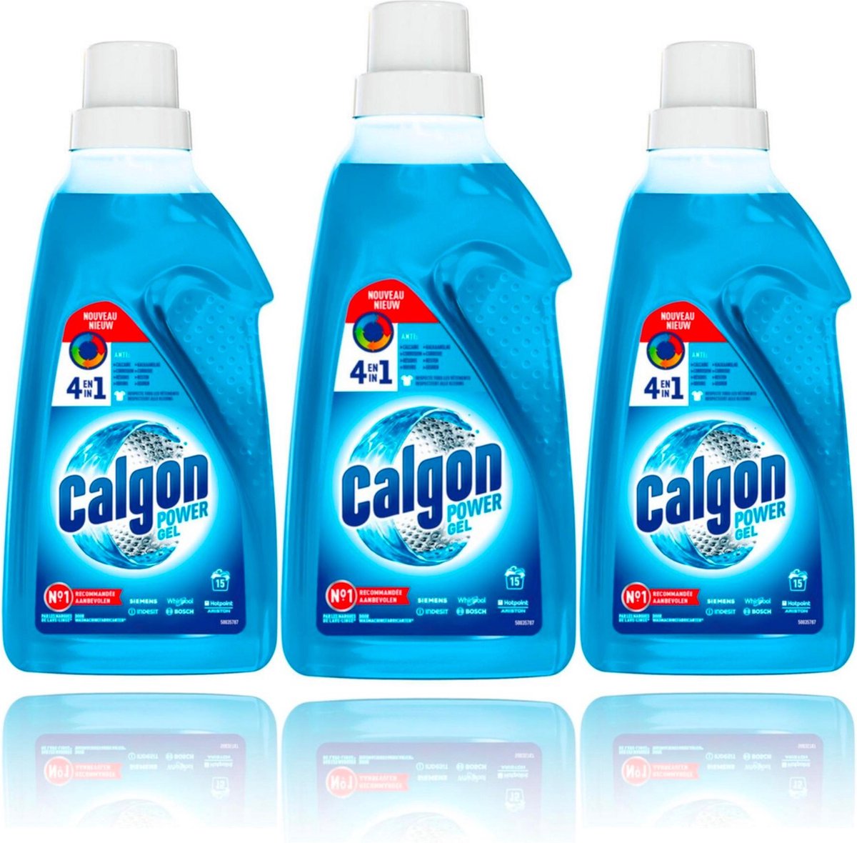Calgon – machine à laver anti-odeur, gel - Pack 3 750ML, pack 2 de