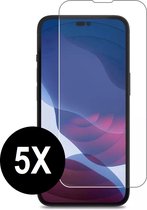 Screenz® - Screenprotector geschikt voor iPhone 13 Pro Max - Tempered glass Screen protector geschikt voor iPhone 13 Pro Max - Beschermglas - Glasplaatje - 5 stuks