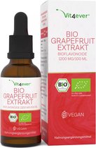 Biologisch Grapefruitzaad extract - 1200mg - 3000 druppels - 100 ml - 100% biologisch en veganistisch - Met polyfenolen en bioflavonoïden (30mg)