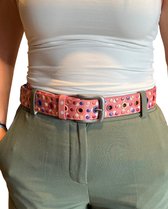 Napapijri Stud Belt Multicolor - Riem Voor Dames - Studs - Roze - One Size