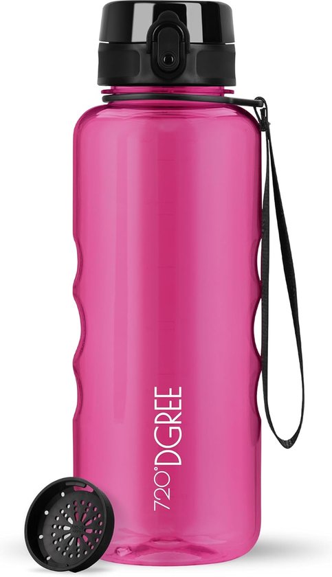 BOTTLE BOTTLE Geïsoleerde drinkfles met pillendoos, 900 ml, roestvrijstalen sportfles voor buiten, wandelen (zomerbos