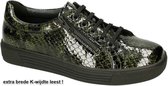 Solidus -Dames - groen donker - sneakers - maat 39.5