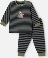 Woody pyjama jongens - kalkoen - streep - 232-10-PLD-Z/953 - maat 86