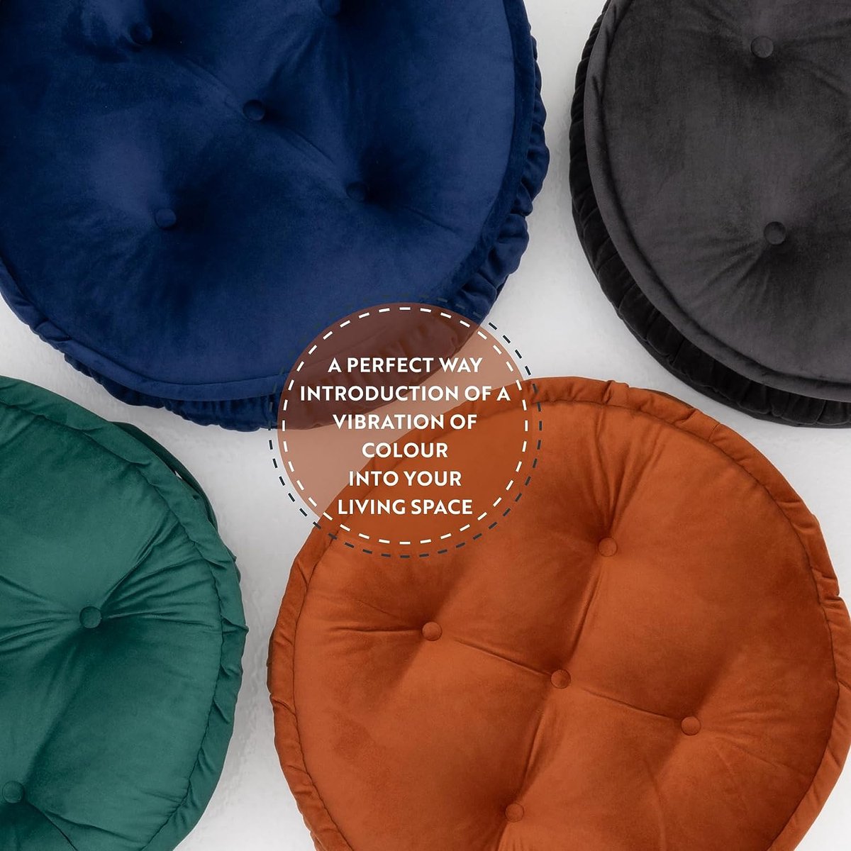 ping bu Booster Kussen Seat Pad 100% Katoen, 10 Cm Dikke Kussen Zitkussen, Grote 50cm Vierkante Zitkussen Pad voor Volwassenen Stoel Stoel Stoel Tuin (45x45cm, Donkergrijs
