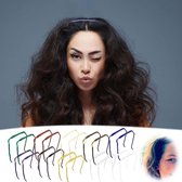 Onzichtbare haarband, 2 stuks, vierkante vorm, krullend, dikke hoofdband, zonnebril-hoofdband, kapselhulp, haarband, haarbanden voor mannen en vrouwen