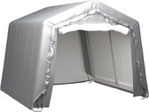 vidaXL - Opslagtent - 300x300 - cm - staal - grijs