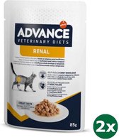 Advance veterinary diet cat renal nieren kattenvoer 2x 12x85 gr