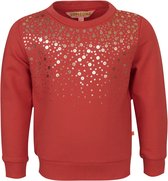Someone Sweater burnt red - glitter JOHANNA - maat 140