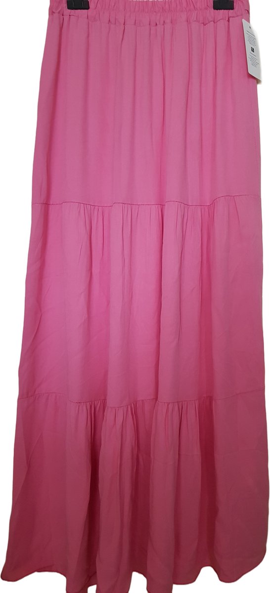 Dames stroken rok effen roze One size 40 44 bol