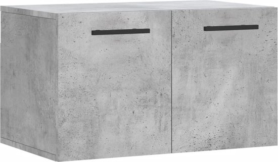 vidaXL - Wandkast - 60x36,5x35 - cm - bewerkt - hout - betongrijs