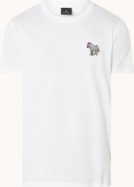 PS Paul Smith Zebra T-shirt van biologisch katoen - Wit - Maat L