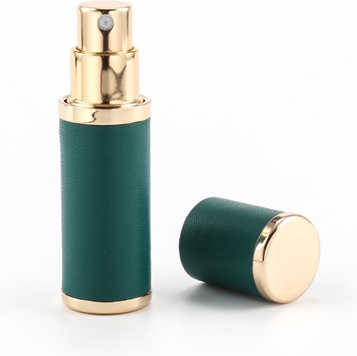 Luxe Mini Parfum Flesje - Navulbaar - 5 ml - Reisflesje - Parfumverstuiver Groen