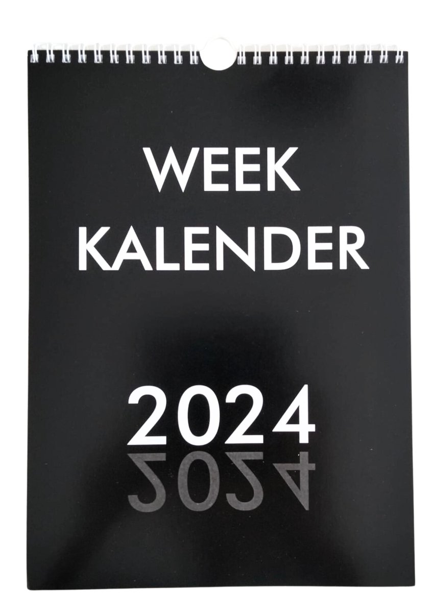 GROOT LETTER Weekkalender 2024 Wandkalender Ophangbaar A4