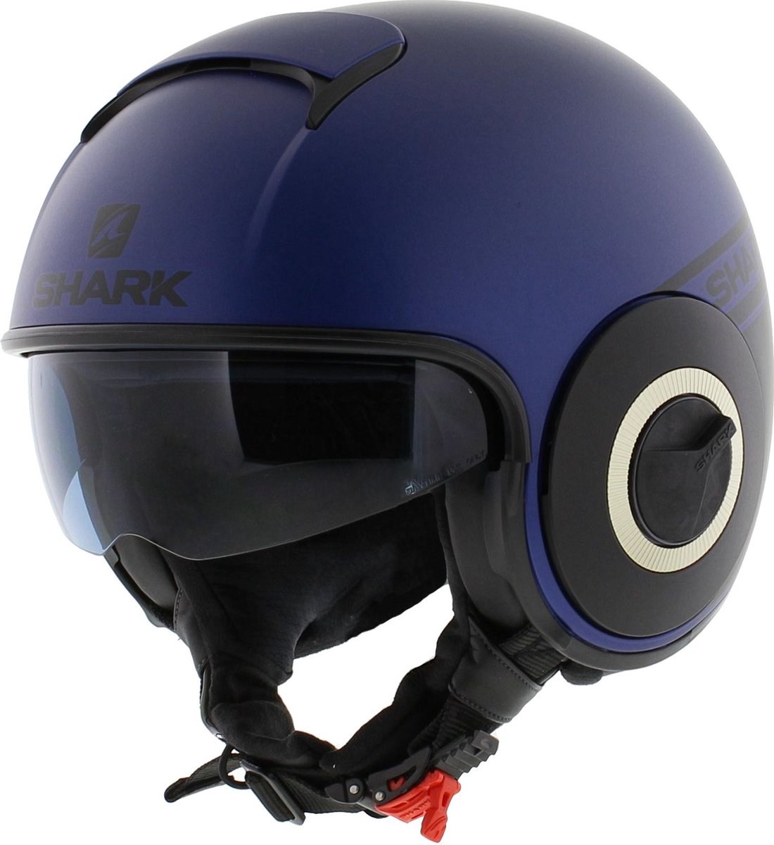Shark Nano Jethelm Street Neon mat blauw zwart XS - Motorhelm / luxe scooterhelm – foto 7
