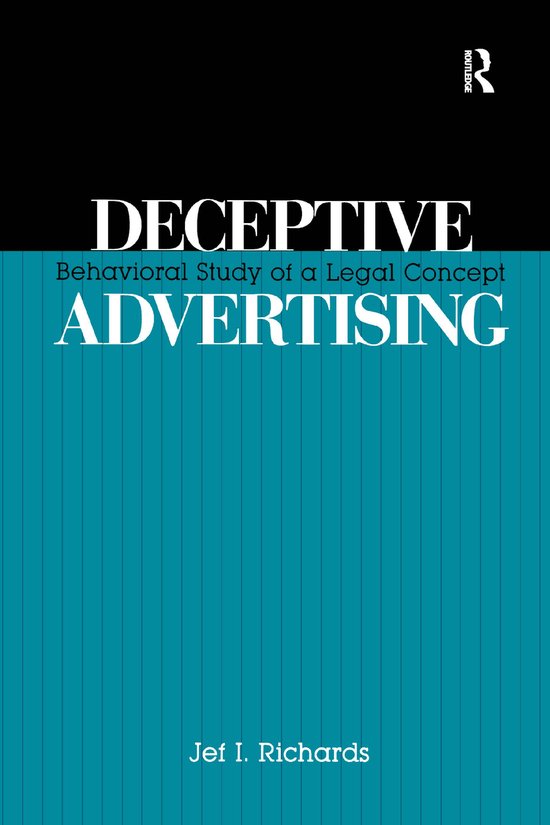 Routledge Communication Series- Deceptive Advertising - cover