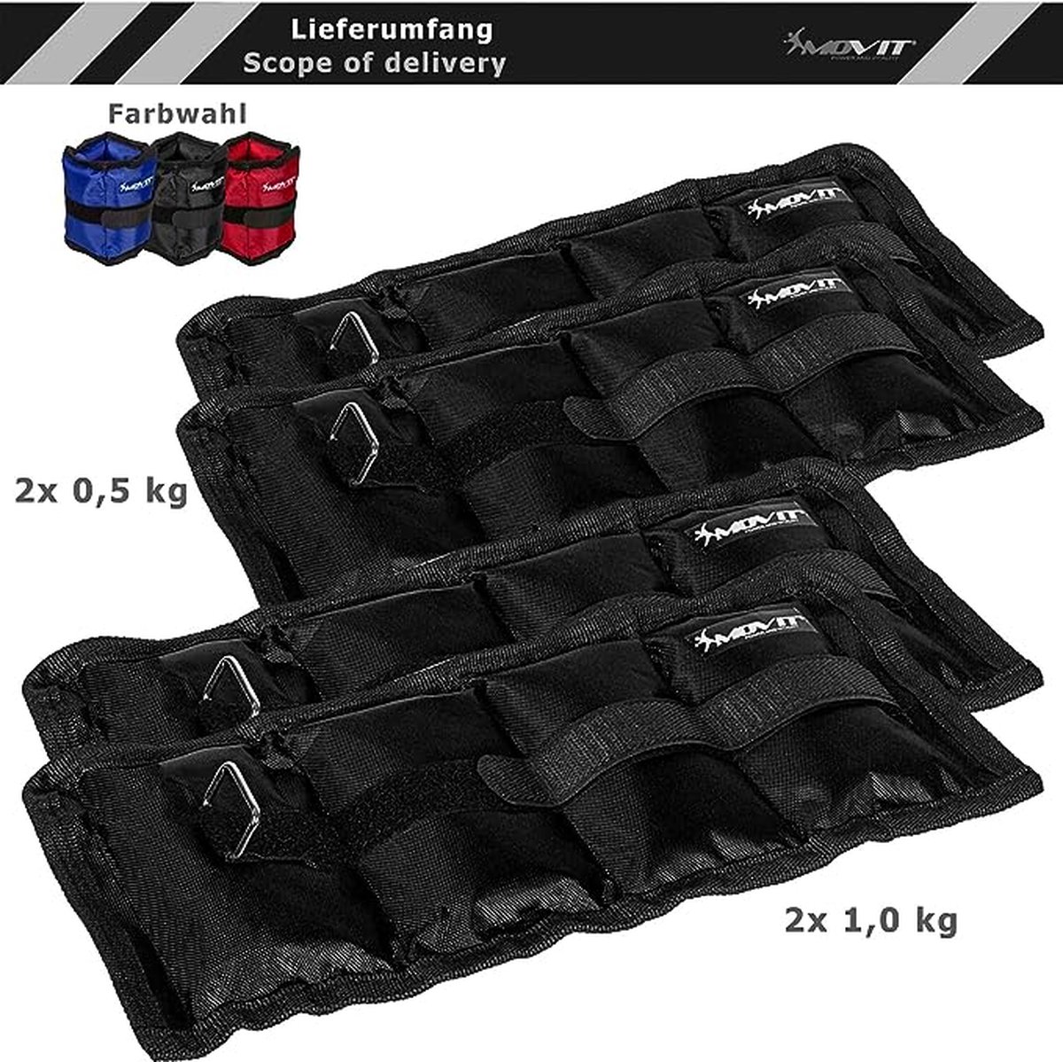 Lot De 2 Poids De Cheville Pro Strength 2 Livres (1 Lb Chaque) - Neufs Sous Blister