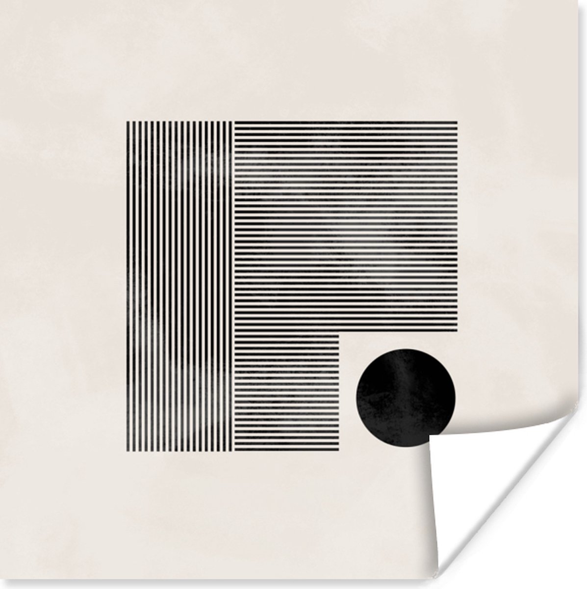 Poster Vierkant - Minimalisme - Abstract - 75x75 cm