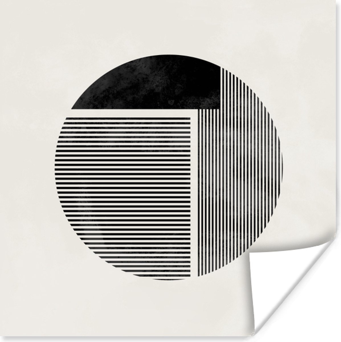 Poster Minimalisme - Cirkel - Design - 50x50 cm