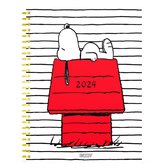 Lannoo Graphics - Diary 2024 - Agenda 2024 - Desk Wire-O - PEANUTS - Snoopy at Home - 7d/1p & Notes - 4Talig - 170 x 230 mm