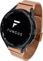 Fungus - Smartwatch bandje - Geschikt voor Samsung Galaxy Watch 6 (incl. Classic), Watch 5 (incl. Pro), Watch 4 - Horloge - Metaal - Milanese Mesh - Rosegoud