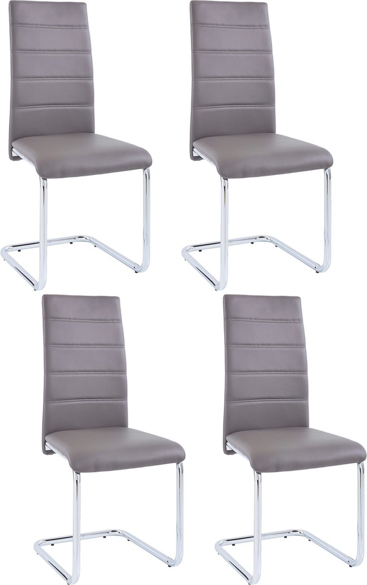 Adora-Stoel - 4 Pack - Cappuccino PU