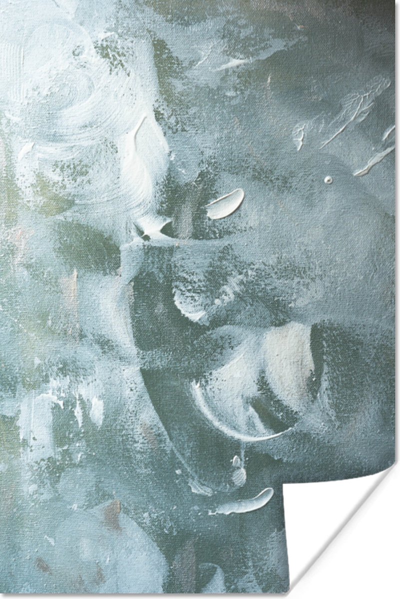 Poster Acrylverf - Structuren - Abstract - 60x90 cm
