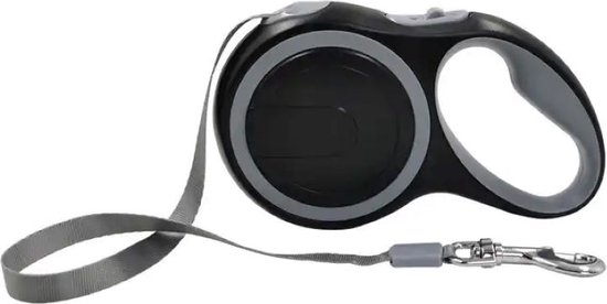 Flexi Rollijn Giant Tape Black Edition Zwart (8 MTR TOT 50 KG