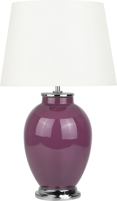 BRENTA - Lampe de table - Violet - Céramique