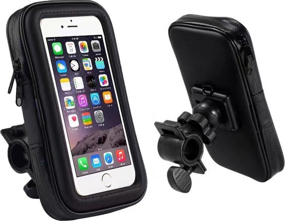 Nixnix - Telefoon houder Fiets - Extra Sterk - Houder voor Fietsen - Phone holder bike - Universele Telefoon - Zwart - Telefoonhouder