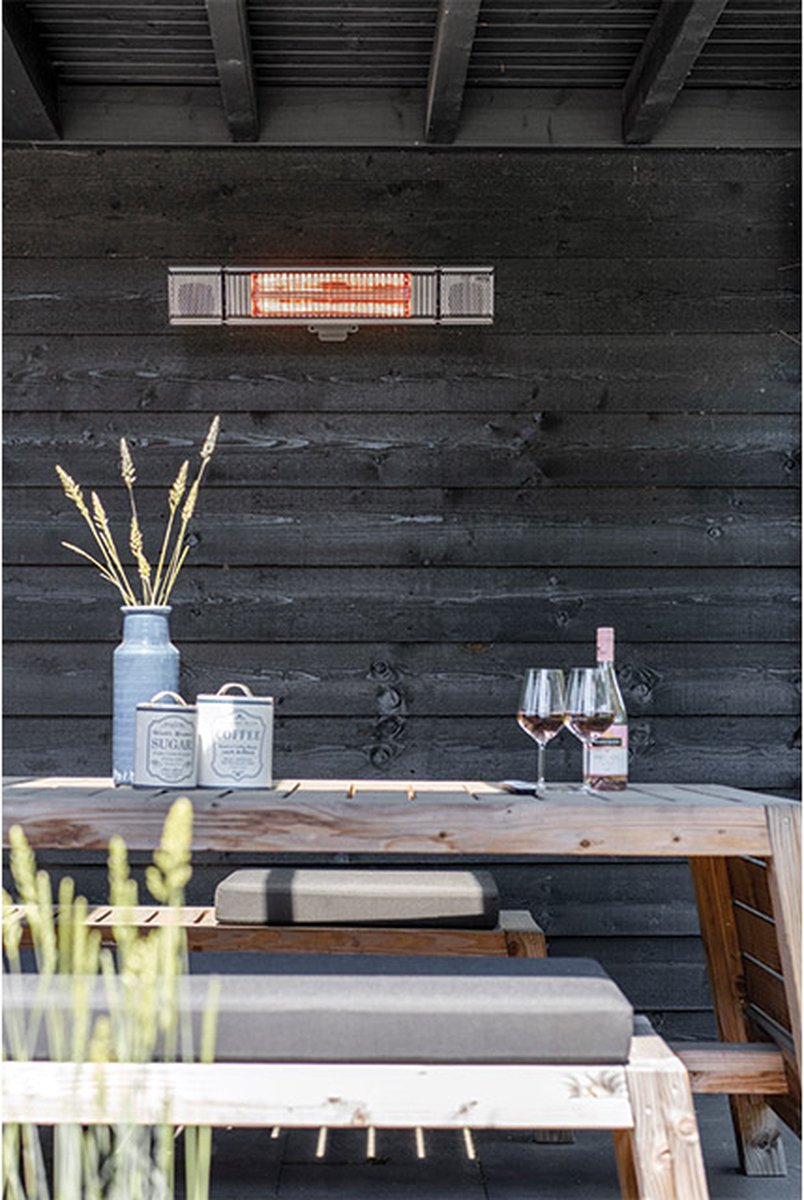 Eurom Heat and Beat - Patio heater with speaker - Grey