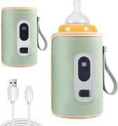 Flessenwarmer draadloos voor Baby - Draagbare Baby Flessenverwarmer voor onderweg - Snelle Verwarming - Oplaadbaar via USB - Flesverwarmer - Baby fles maker