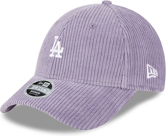 New Era - Casquette ajustable 9FORTY Cord Purple des LA Dodgers pour femmes