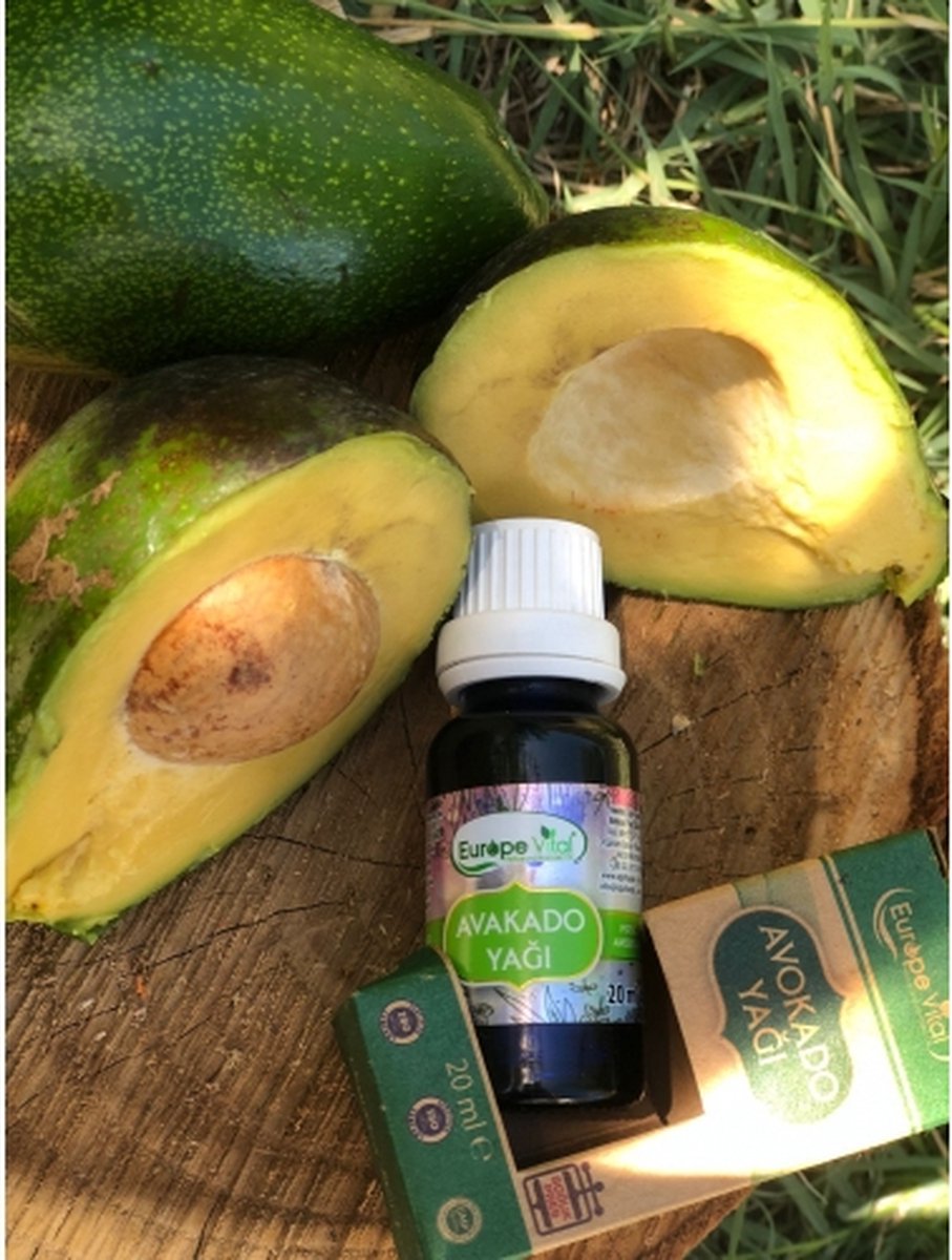 Avocado olie - koud geperst - 20 ml - avocado oil - avokado yağı - huile d'avocat