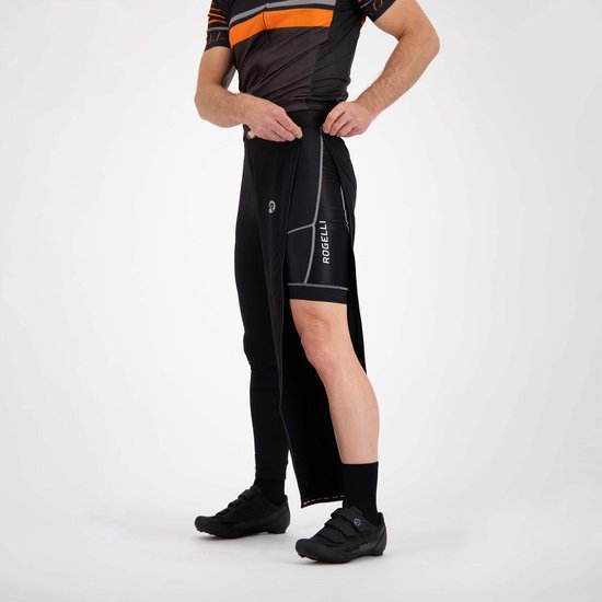 Rogelli Breno Heren Afritsbare Lange Fietsbroek - Zonder Zeem - Zwart van Rogelli — afbeelding 5