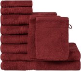 Biologisch katoenen handdoekenset, 2 badhanddoeken, 4 handdoeken, 2 gastendoekjes, 2 washandjes, hoge kwaliteit, zacht en absorberend,