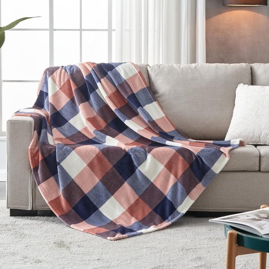 China Supplier Custom Printed Plaid Flanell Fleece Decke für alle Jahreszeiten A