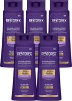 RESTOREX Collageen & Biotine Volumegevende Shampoo voordeelpak ( 5 stuks ) 2500 ml