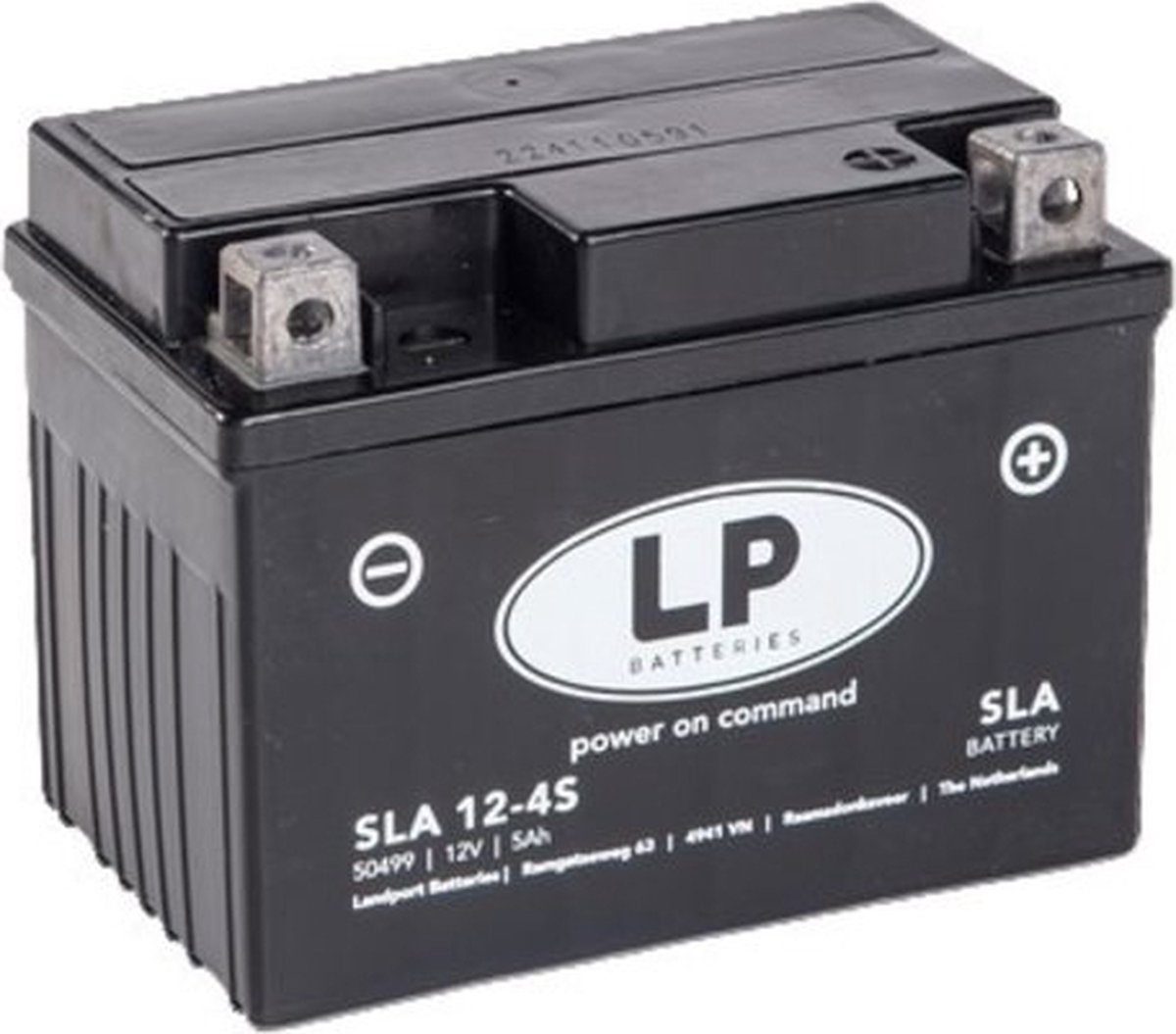 LANDPORT (LP) SLA 12-4S AGM MOTOR ACCU 12 VOLT 5,0 AH (50499 - MS SLA 12-4S)