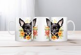 Kelpie Australian 6 | Amoureux des Chiens | Sort de Chiens | Cadeau | Mug drôle | Tasse de café | Gobelet à café | Tasse à thé | Tasse de thé | Tasse de chien florale aquarelle