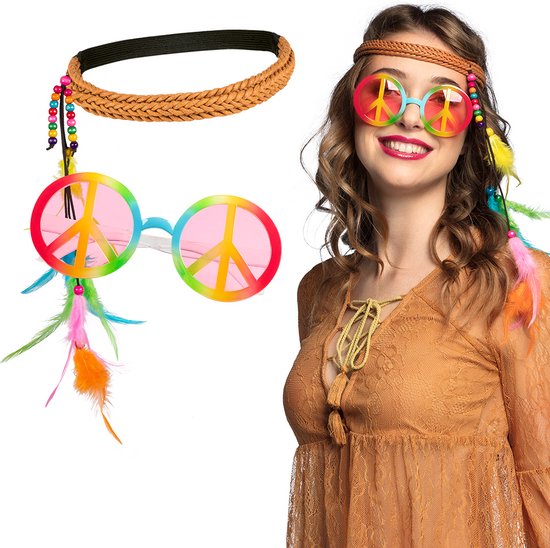 Hippie pak bloemen motief | Jaren '60 kostuum voor mannen
