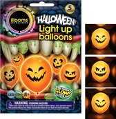 LED Illooms Ballons Halloween - Ghost - Set de 5